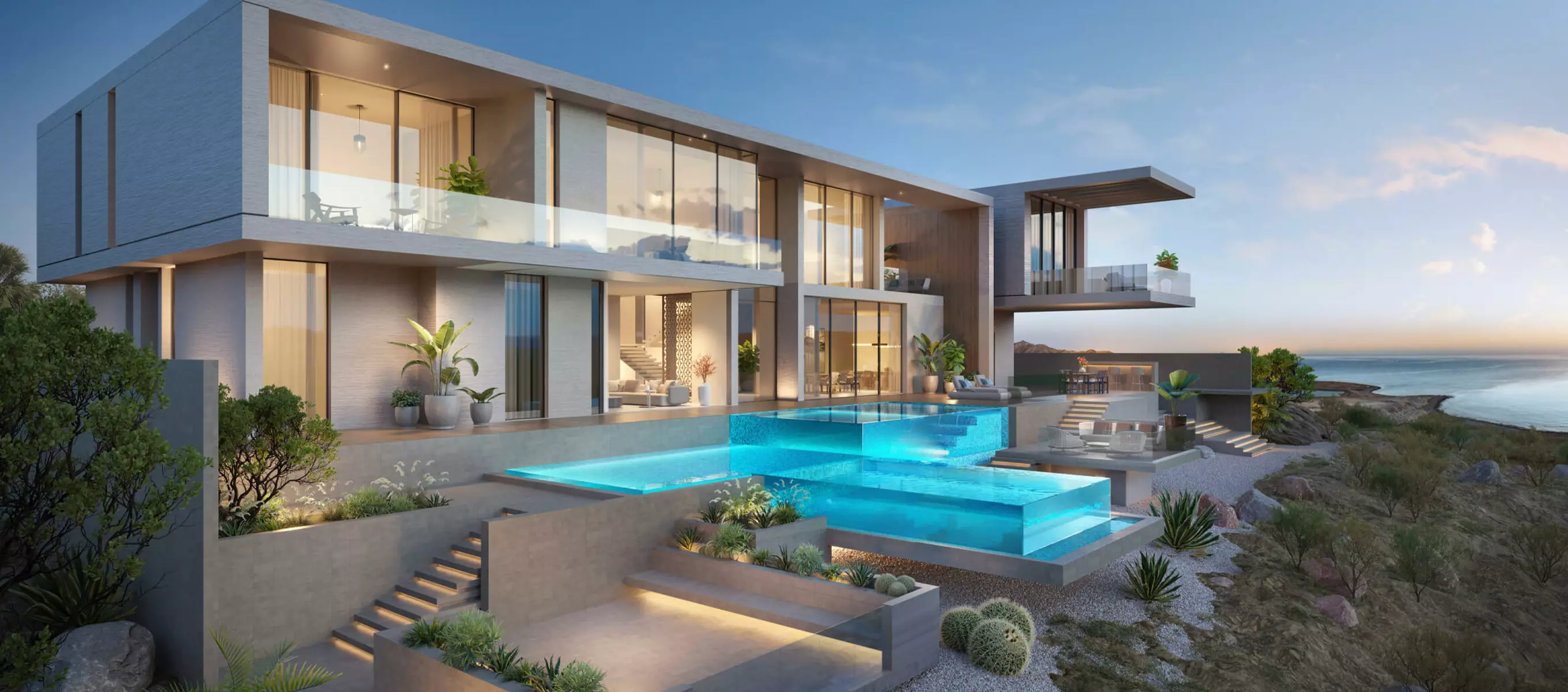 AIDA, the Dar Global and OMRAN cliffside masterplan at Yiti, Muscat, view 6.