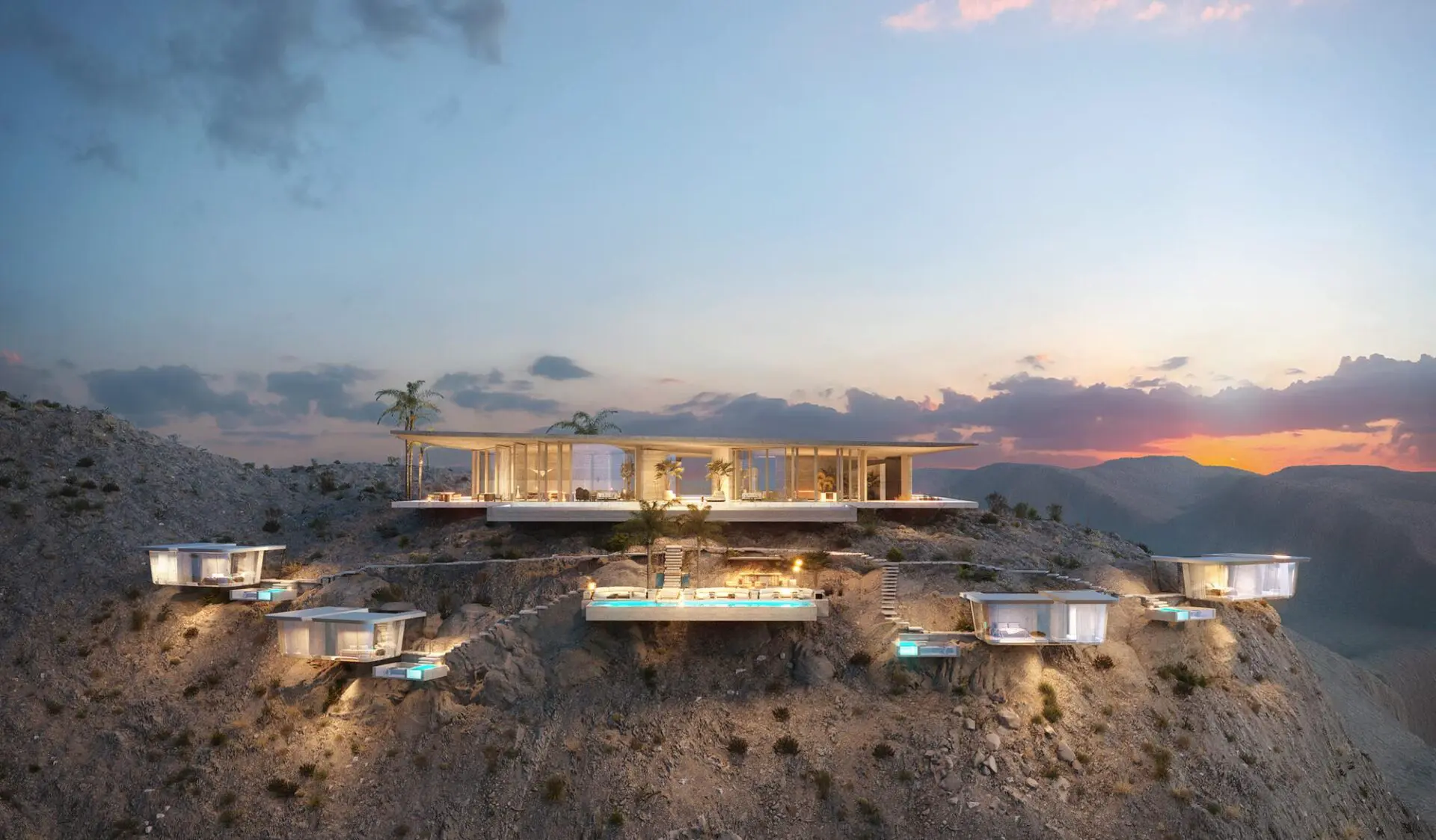AIDA, the Dar Global and OMRAN cliffside masterplan at Yiti, Muscat, view 8.