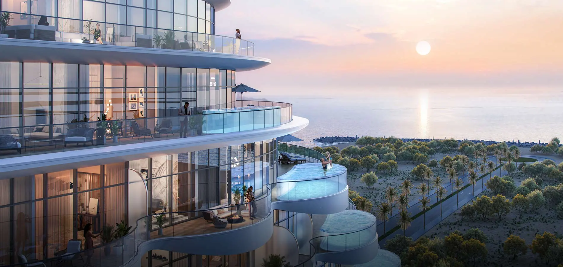 Aqua Arc by BNW Developments on Al Marjan Island, Ras Al Khaimah, view 1.
