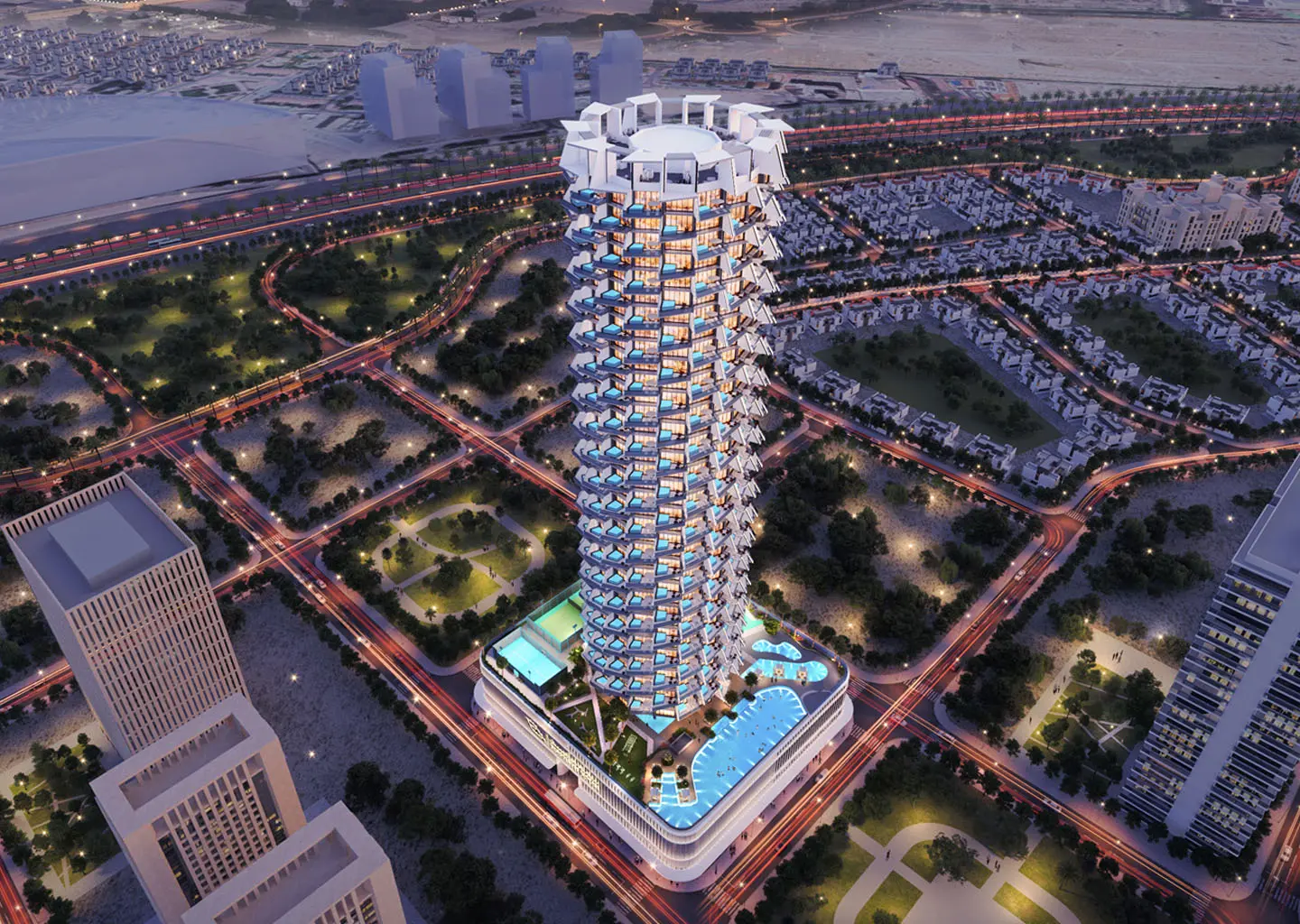 Binghatti Royale by Binghatti in Jumeirah Village Circle, Dubai, view 1.