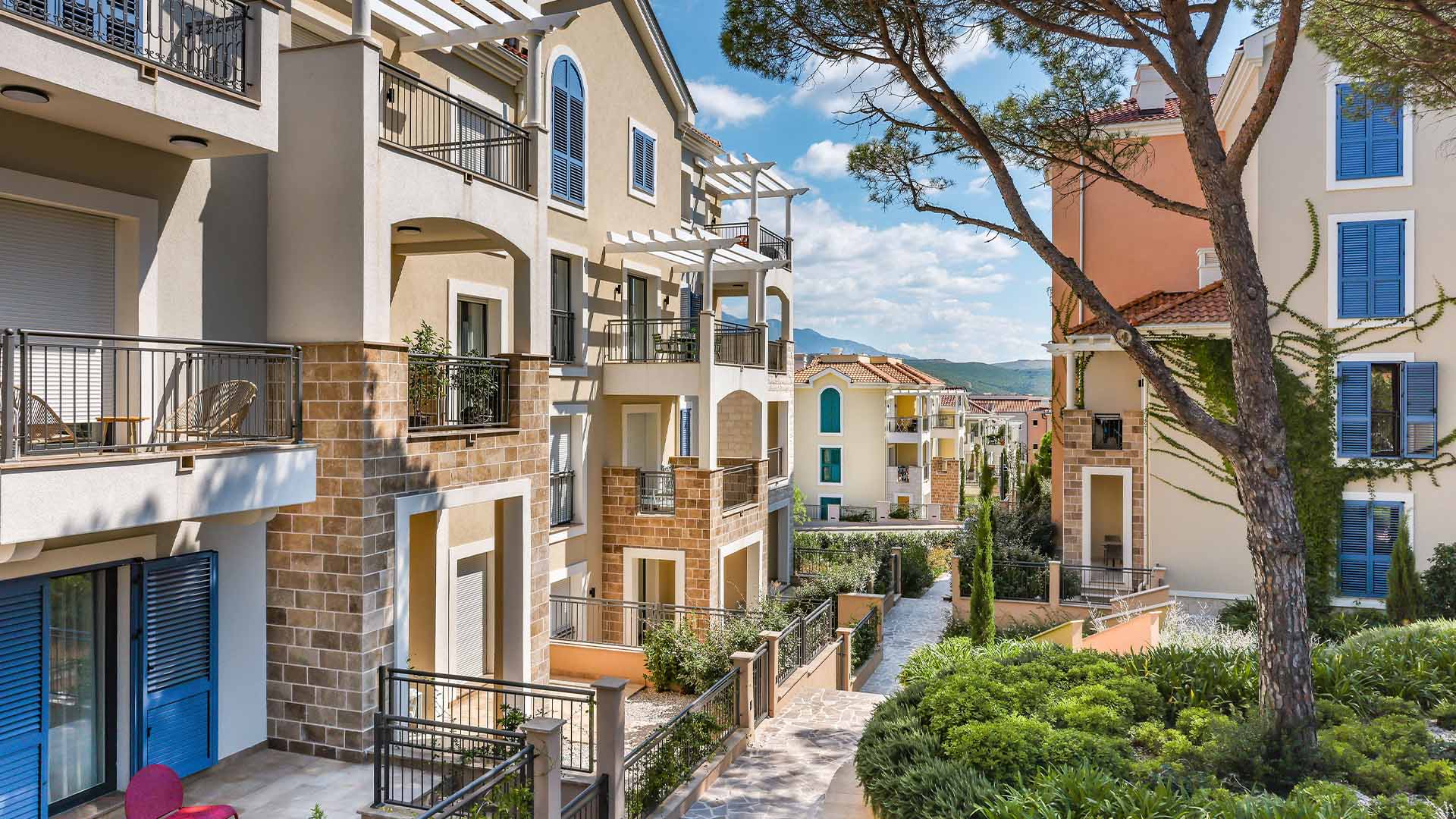 Centrale, the town-centre neighbourhood at Luštica Bay in Montenegro, view 6.