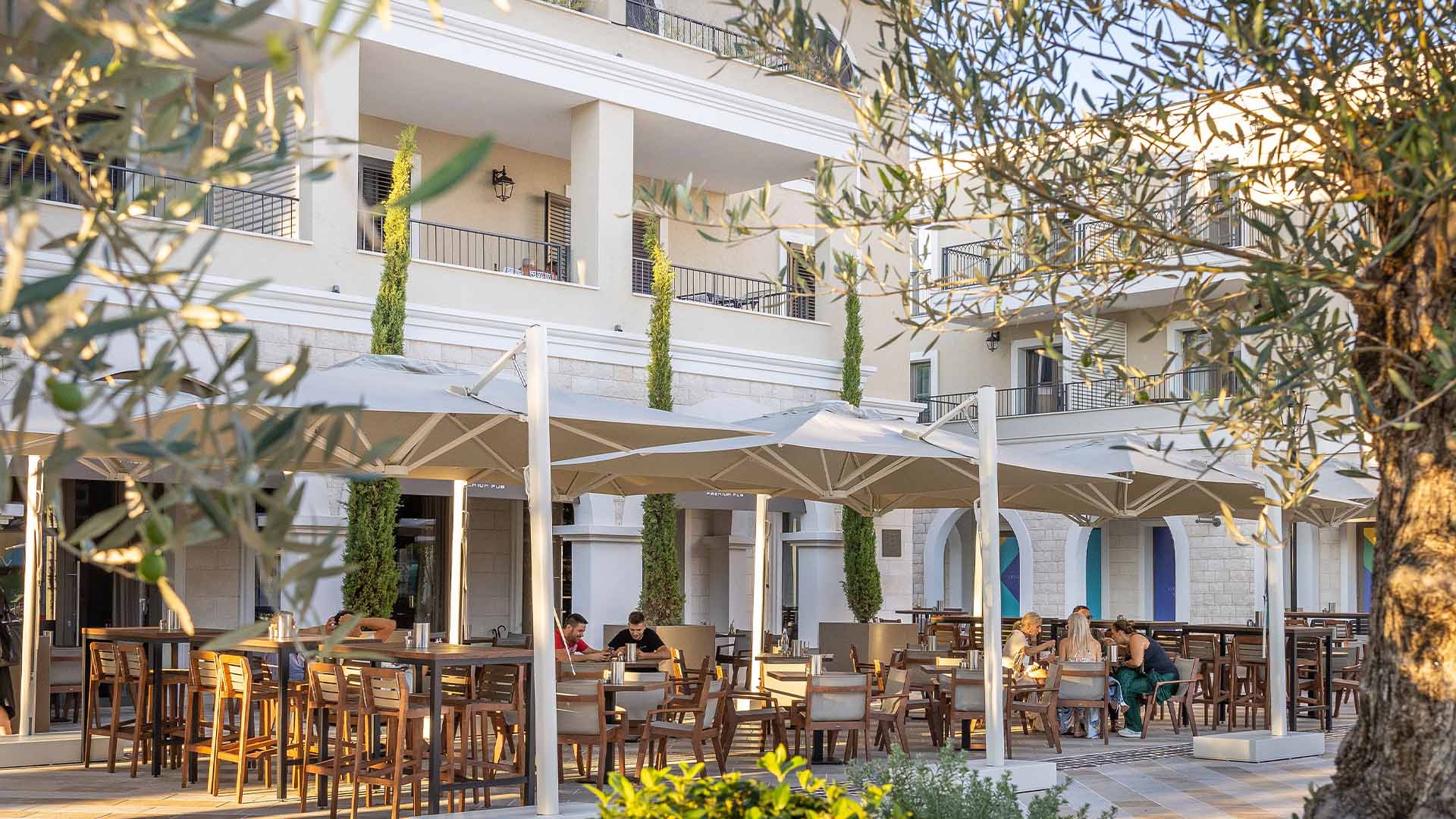 Centrale, the town-centre neighbourhood at Luštica Bay in Montenegro, view 7.