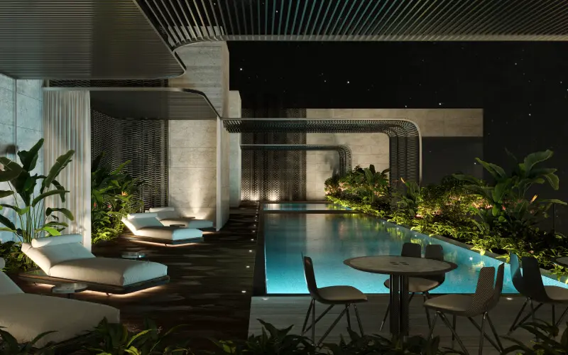 Da Vinci Tower, Interiors by Pagani by Dar Global in Business Bay, Dubai, view 7.