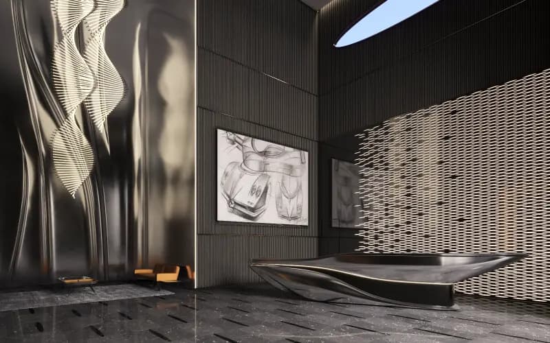 Da Vinci Tower, Interiors by Pagani by Dar Global in Business Bay, Dubai, view 11.