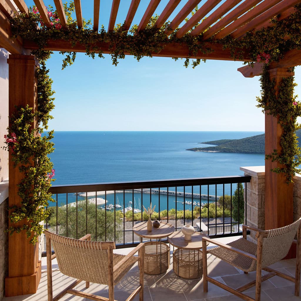 Horizon, the hillside neighbourhood at Luštica Bay in Montenegro, view 10.