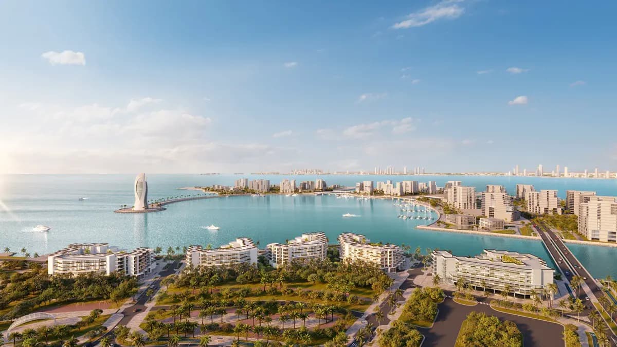 Les Vagues by Elie Saab, the Dar Global branded residences on Qetaifan Island North, Doha, view 8.