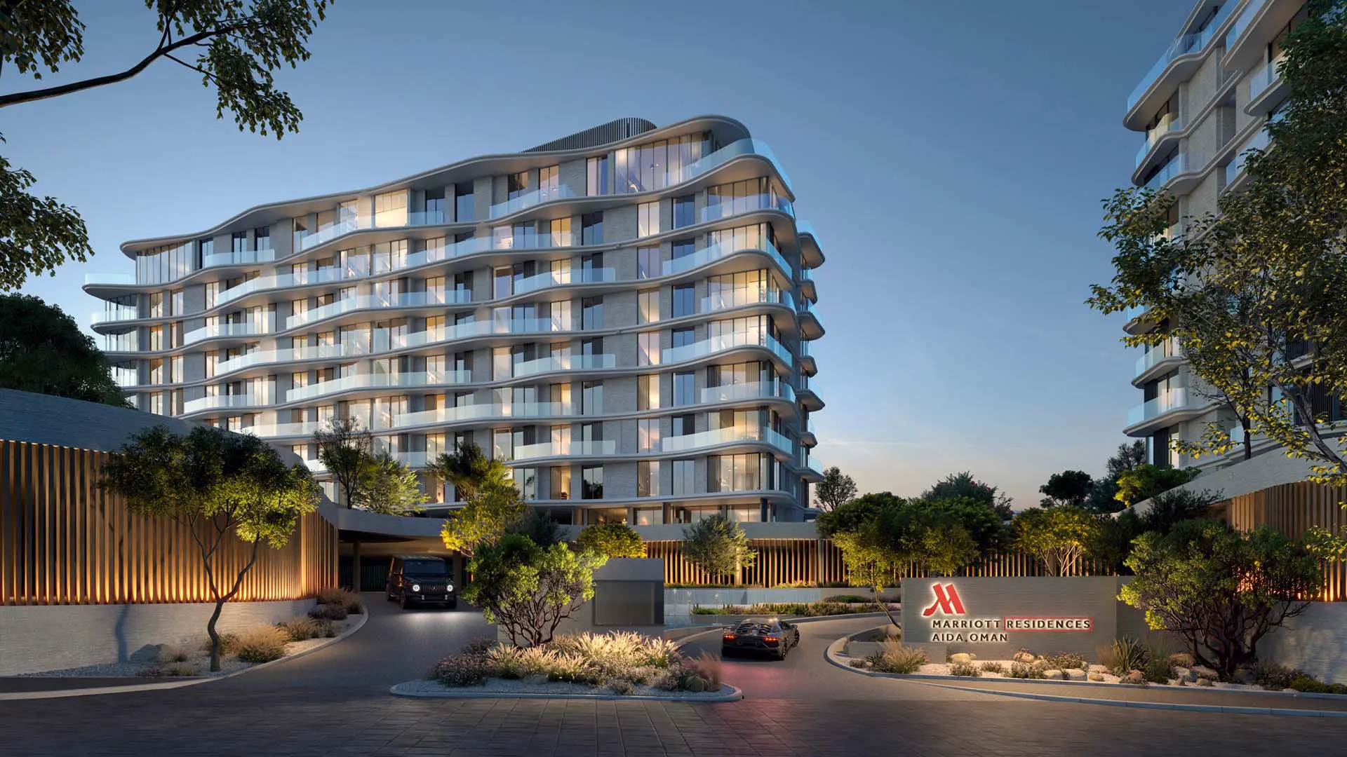 Marriott Residences, AIDA Oman, cliffside apartments at Yiti, Muscat, view 1.