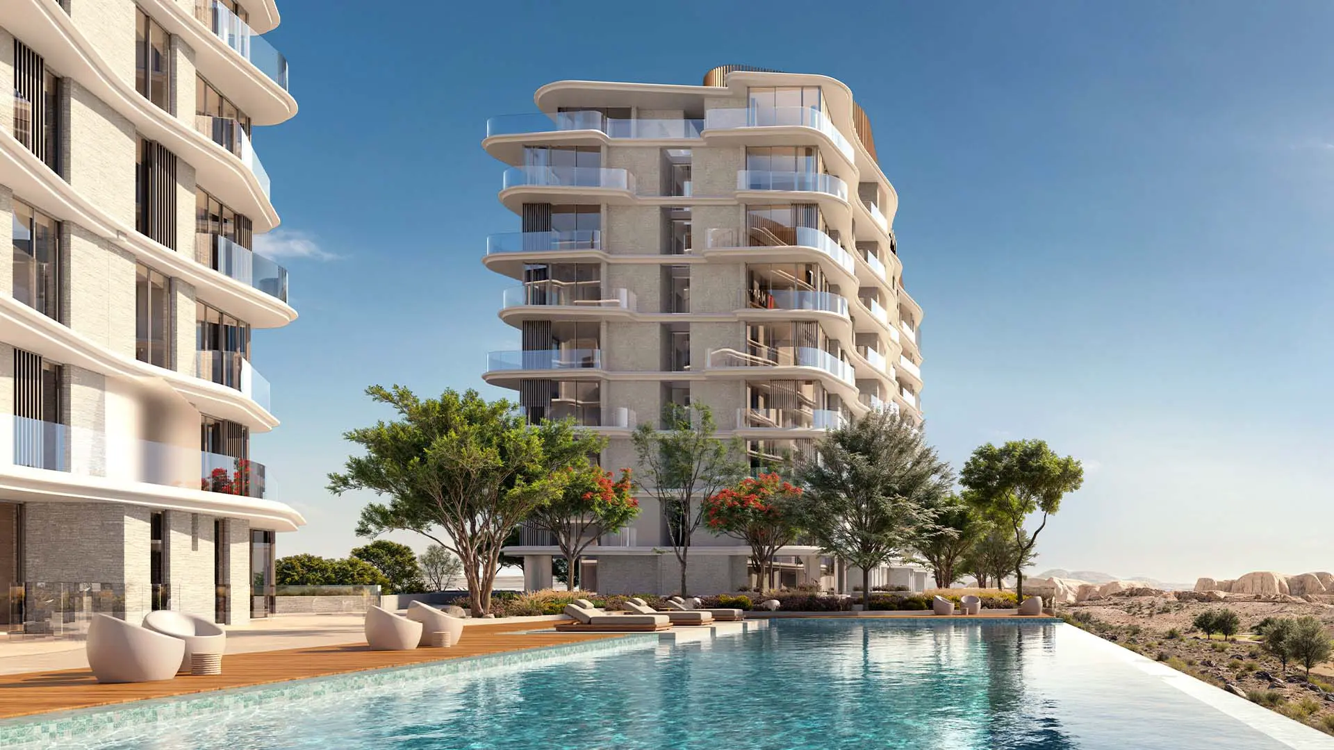 Marriott Residences, AIDA Oman, cliffside apartments at Yiti, Muscat, view 2.