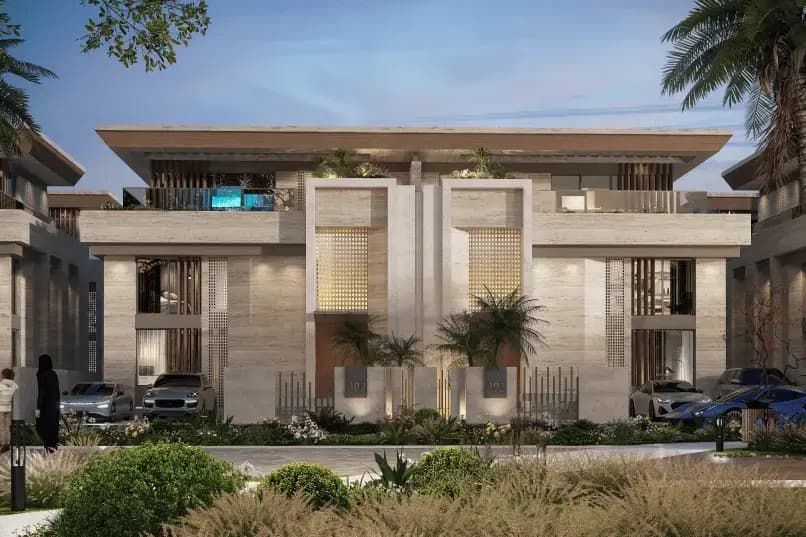 A twin-house at Sarooj Oasis.
