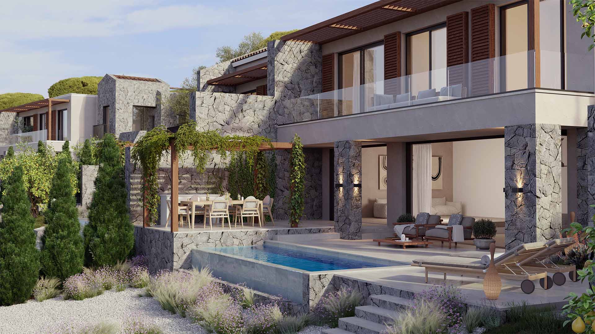 The Peaks, the golf neighbourhood at Luštica Bay in Montenegro, view 12.