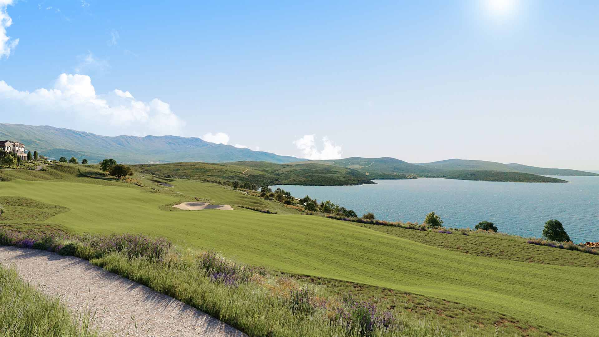 The Peaks, the golf neighbourhood at Luštica Bay in Montenegro, view 15.