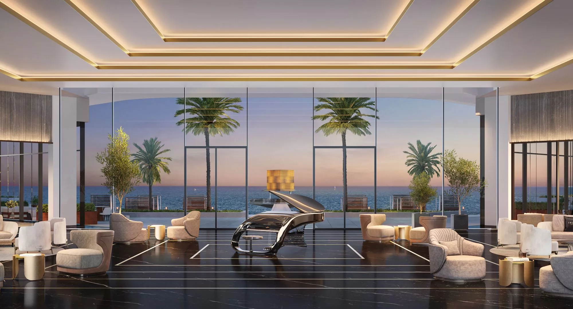 Trump International Hotel, Oman, the cliff-top resort at AIDA, Muscat, view 9.