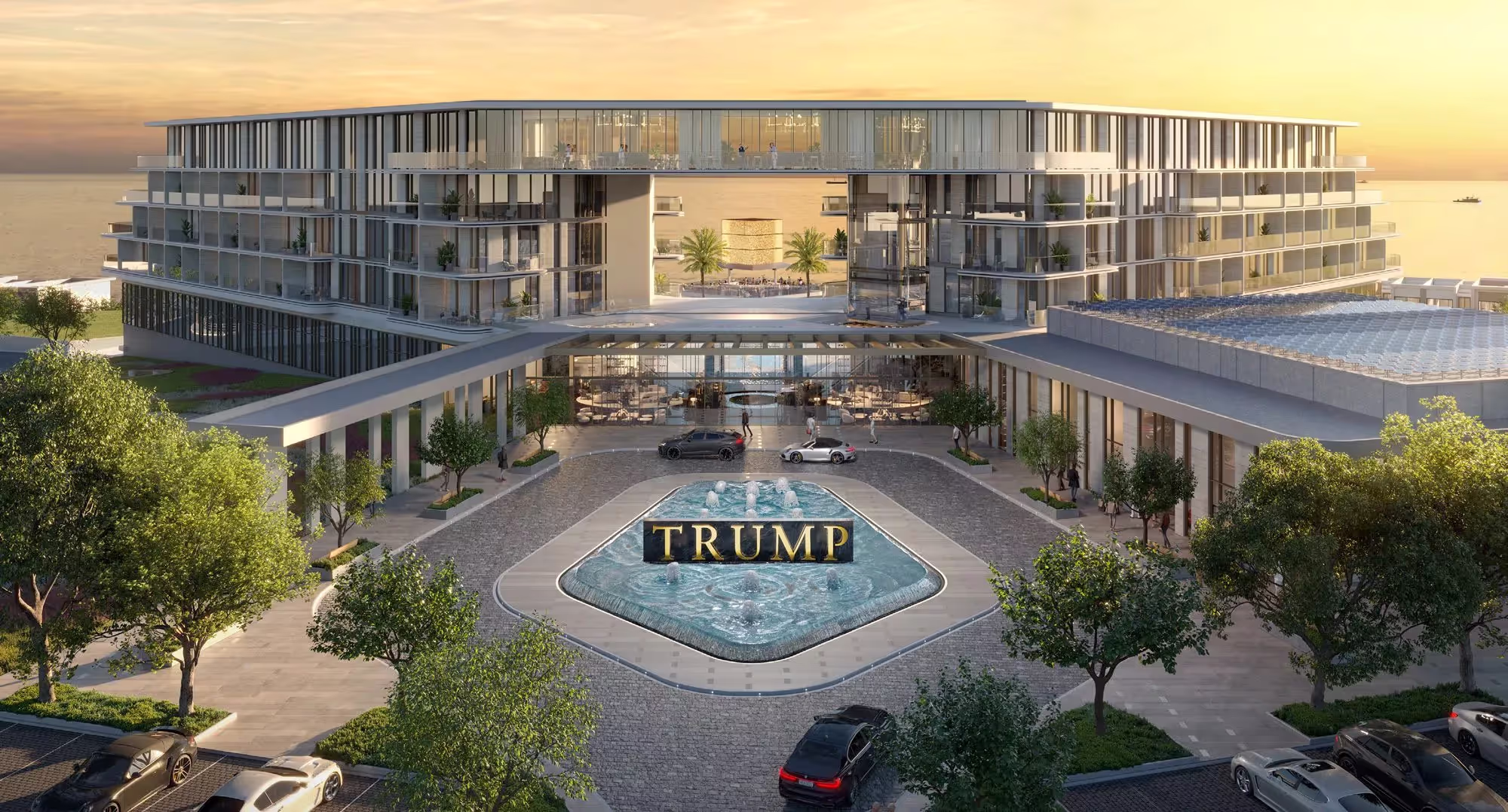 Trump International Hotel, Oman, the cliff-top resort at AIDA, Muscat.