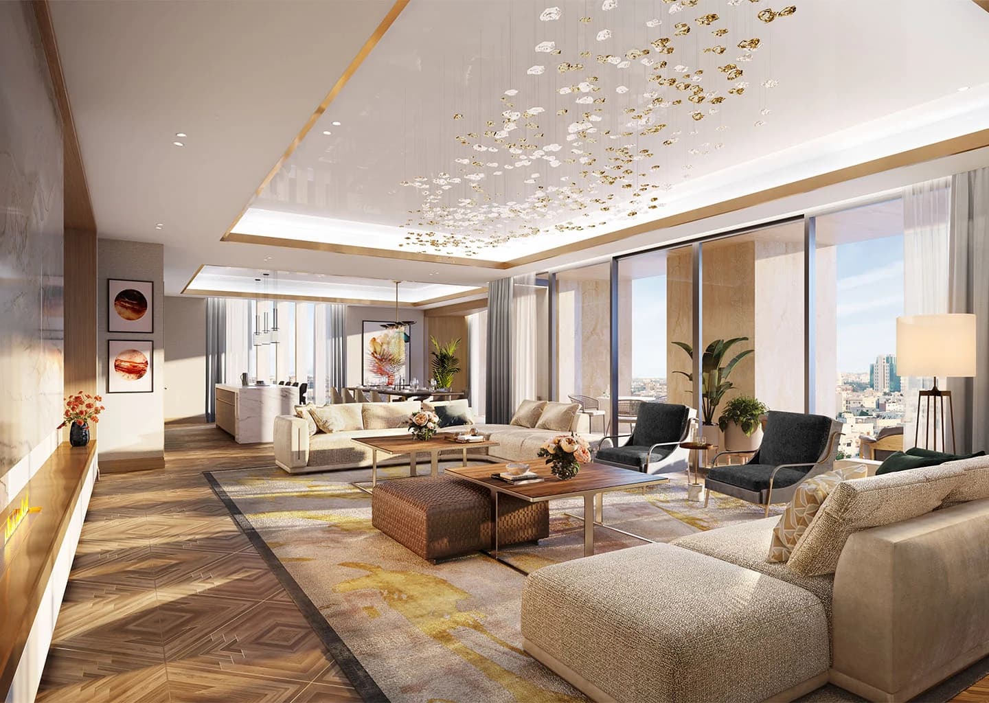 A prime apartment interior on the Al Olaya spine