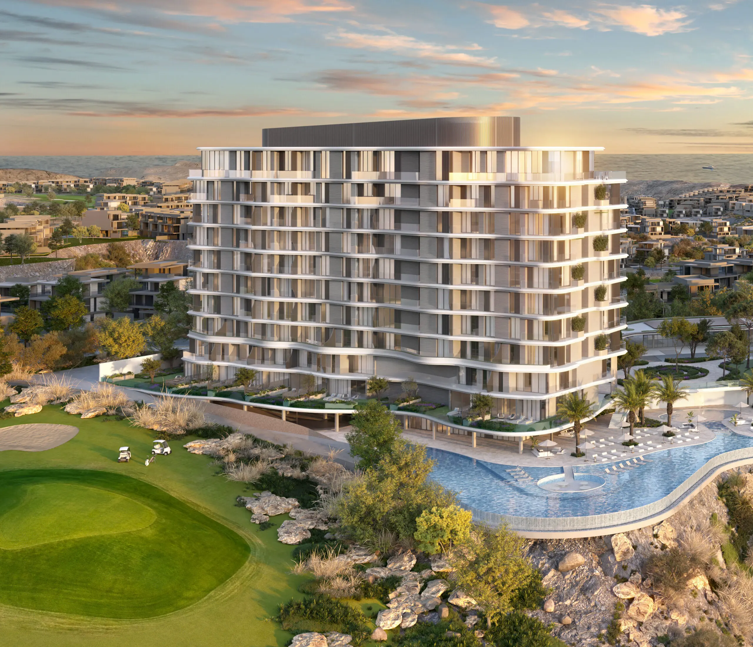 The Great Escape 2, apartments at AIDA, Yiti, Muscat, view 2.