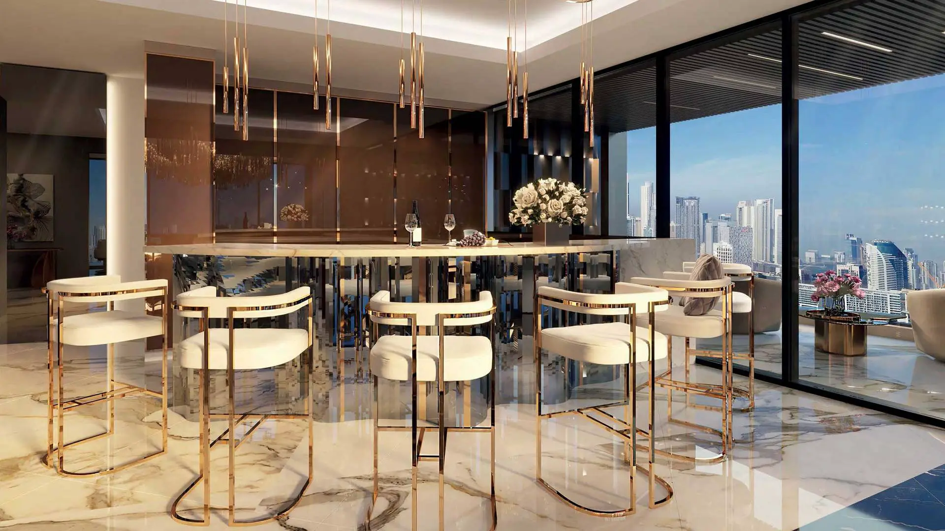 The kitchen bar