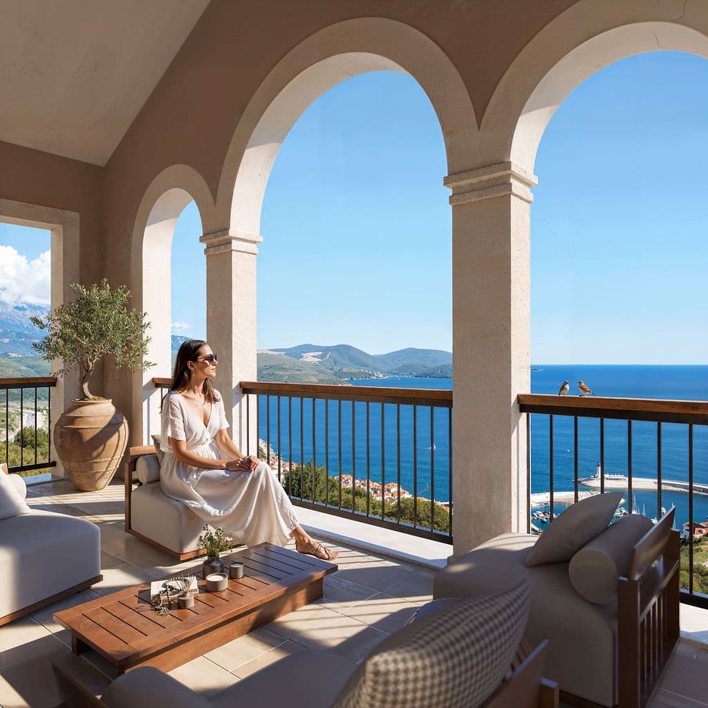 Horizon, the hillside neighbourhood at Luštica Bay in Montenegro, view 12.