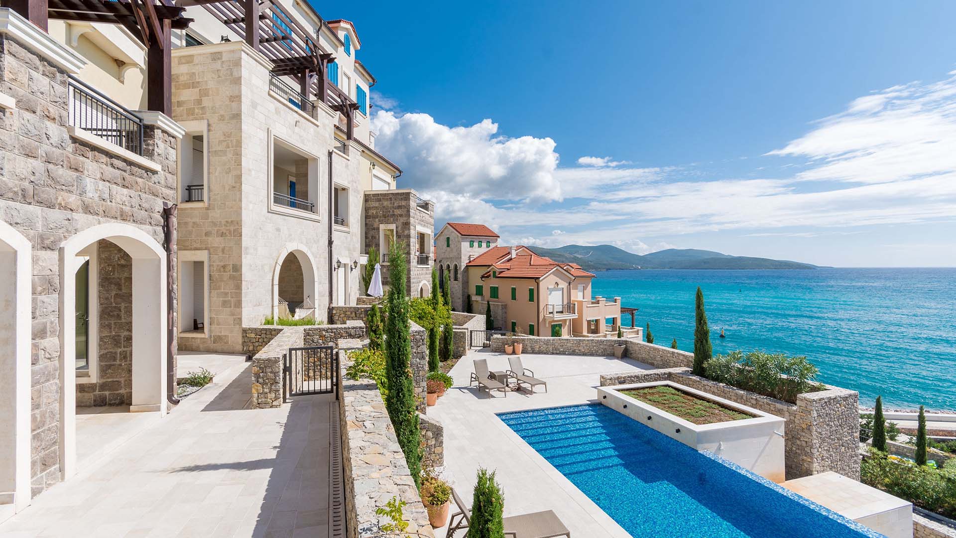 A pool above the water