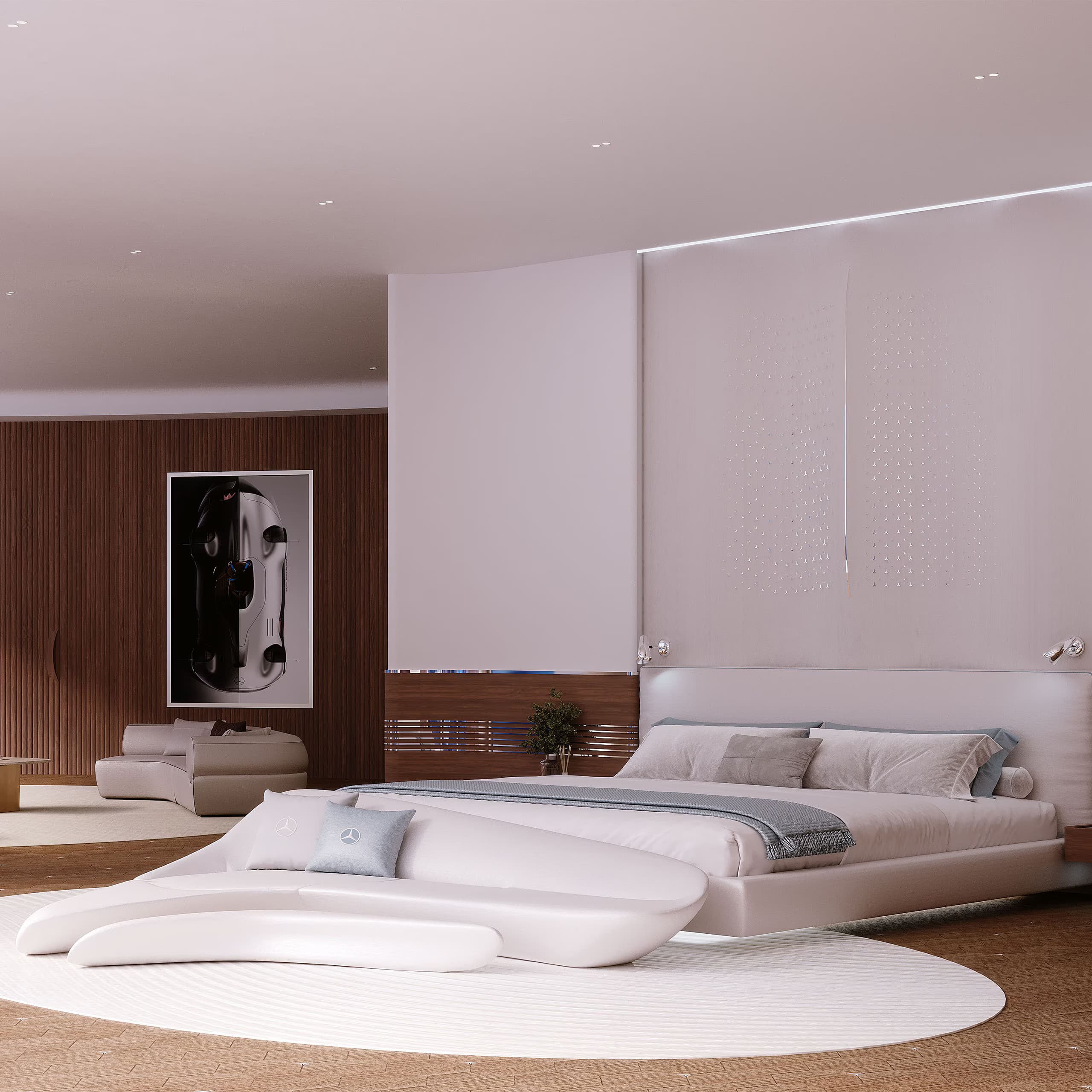 A principal bedroom