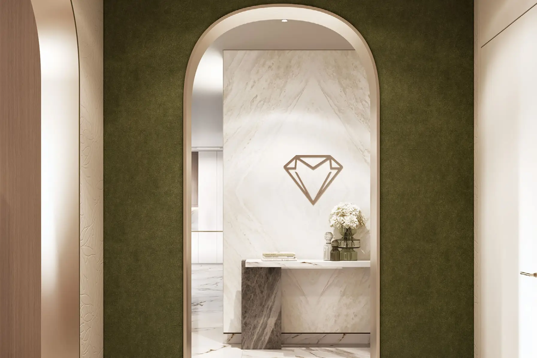 The Mouawad-designed entrance