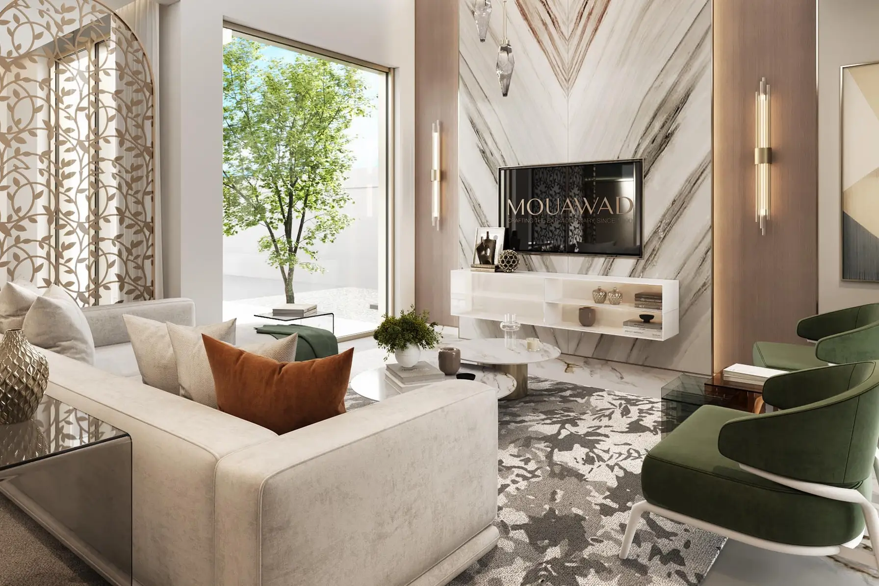 A living room by Mouawad