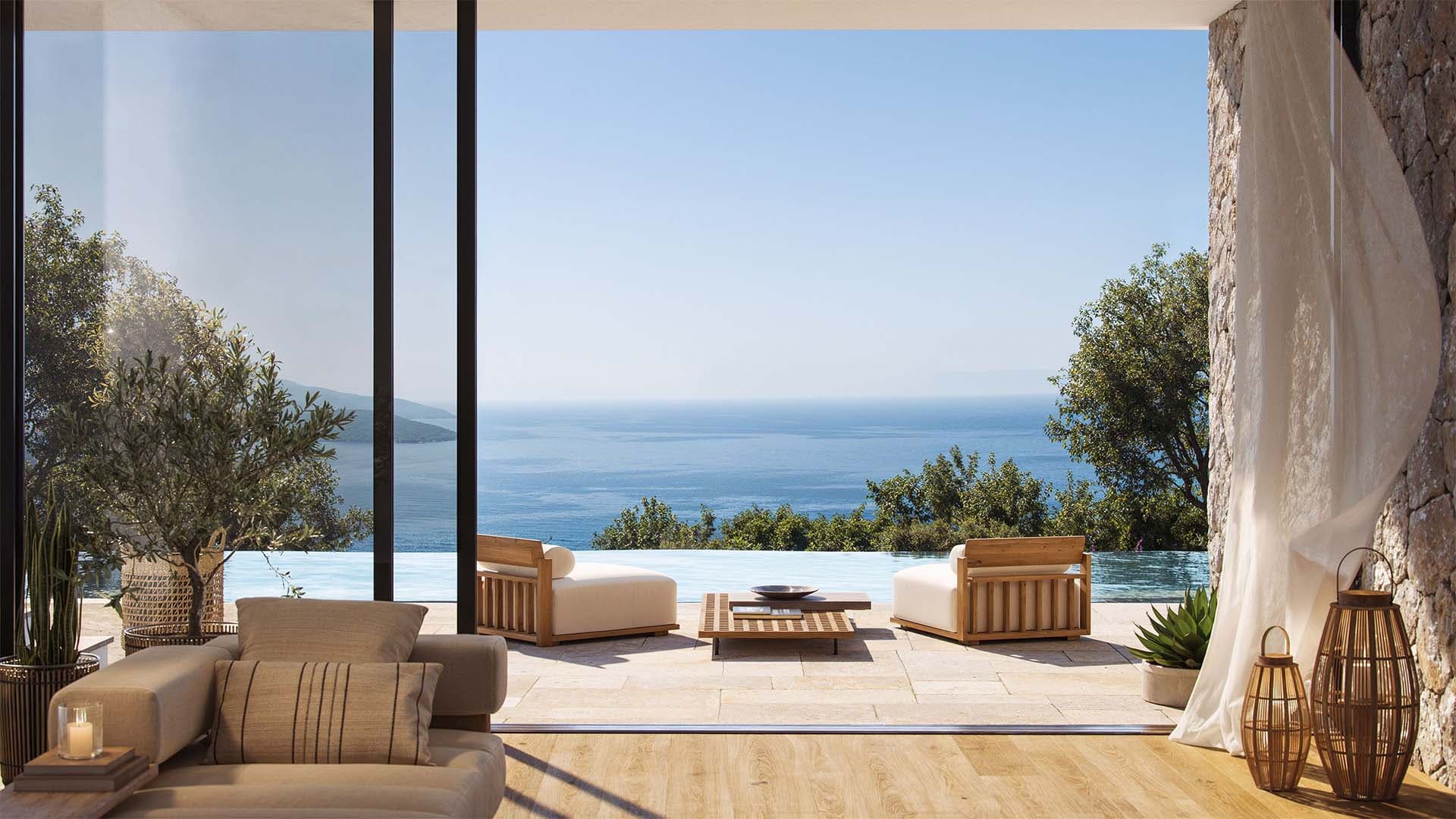 The Peaks, the golf neighbourhood at Luštica Bay in Montenegro, view 2.
