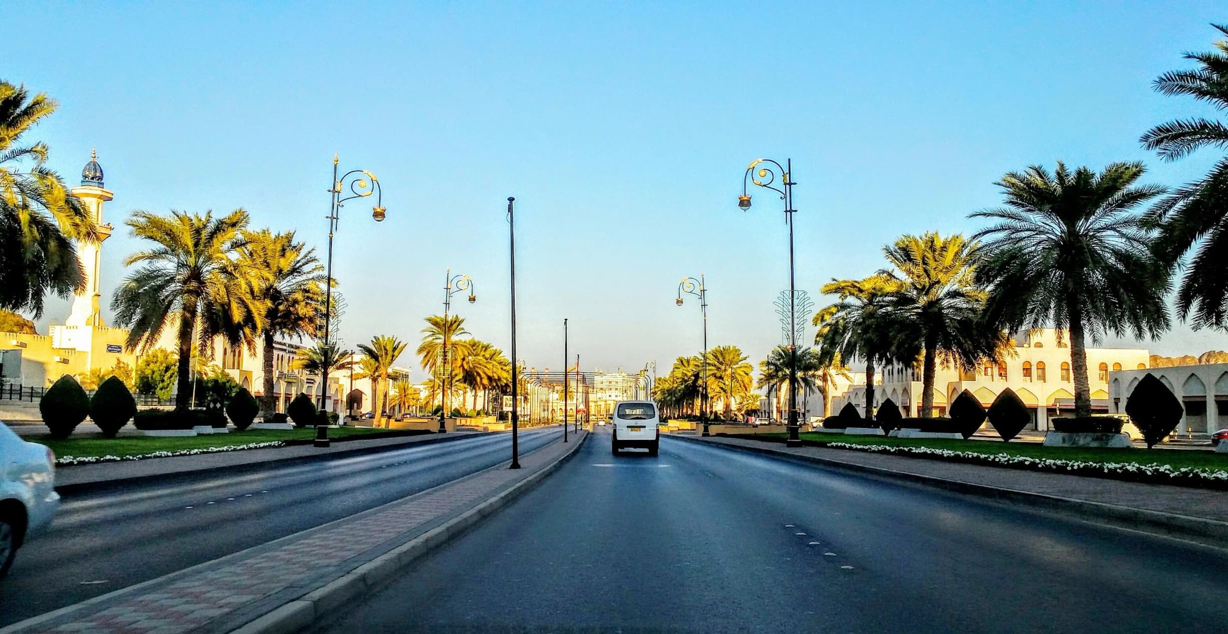Al Mouj Muscat at dusk, the waterfront marina and villas of Oman’s priciest address