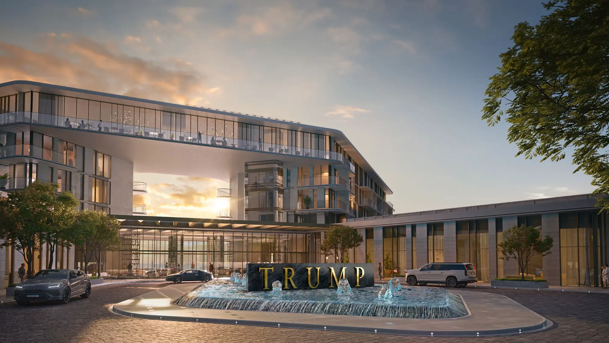 Trump International Hotel, Oman, the cliff-top resort at AIDA, Muscat, view 1.