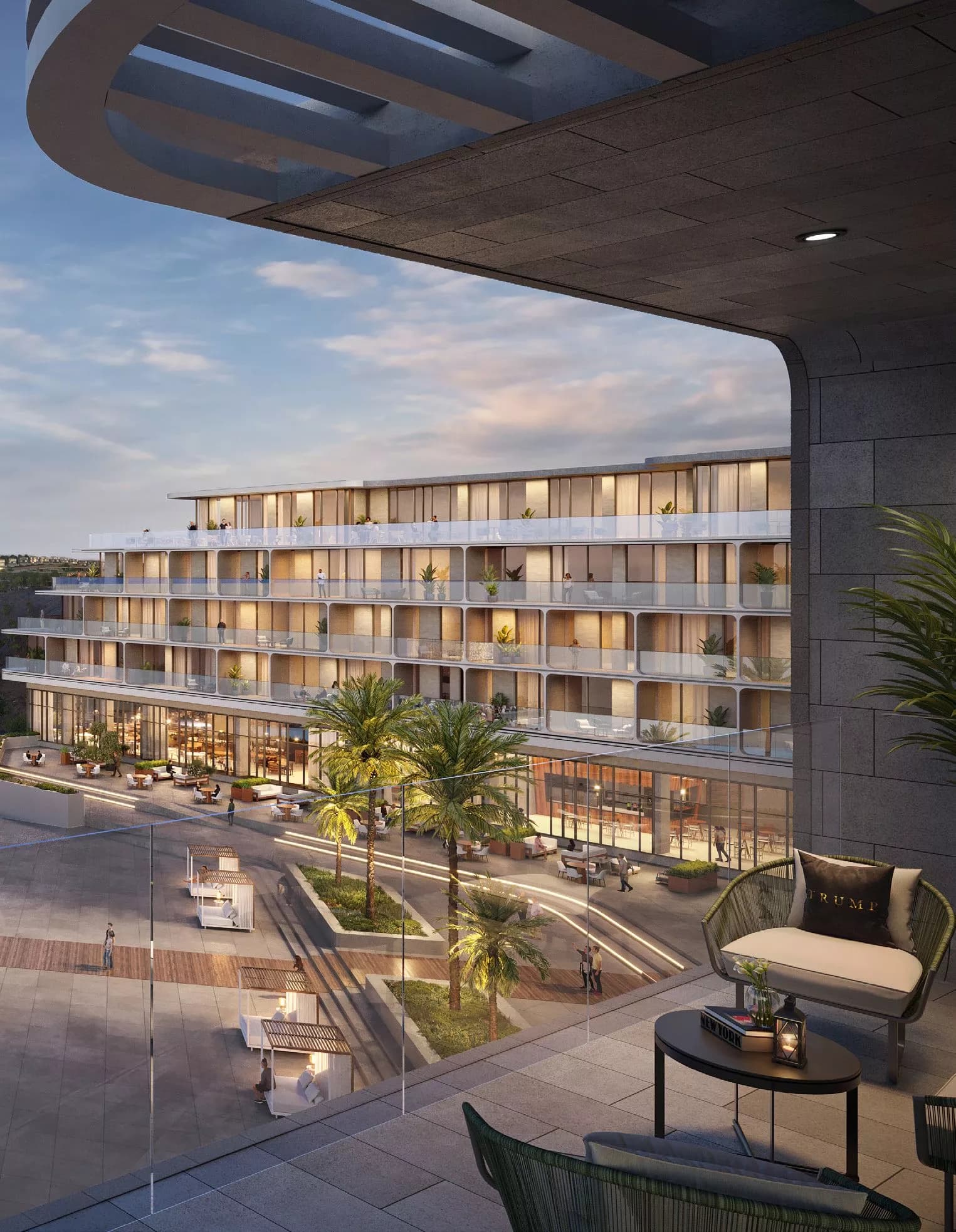 Trump International Hotel, Oman, the cliff-top resort at AIDA, Muscat, view 2.