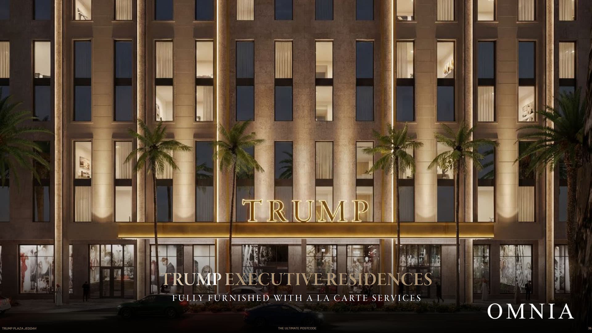 Trump Plaza, the landmark precinct inside Amaya in Jeddah, view 1.