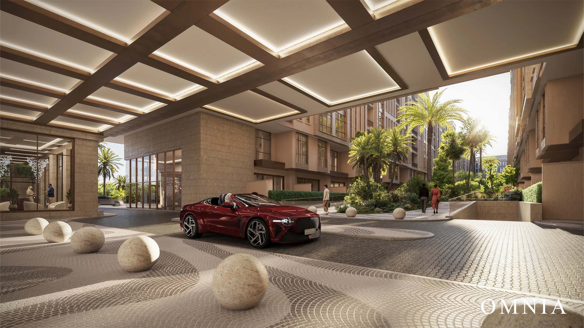 Trump Plaza, the landmark precinct inside Amaya in Jeddah, view 2.